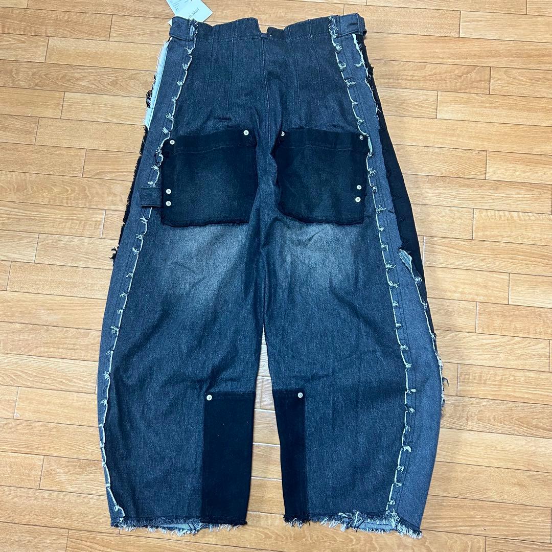 新品✨Knuth Marf twobuckles patchwork denim