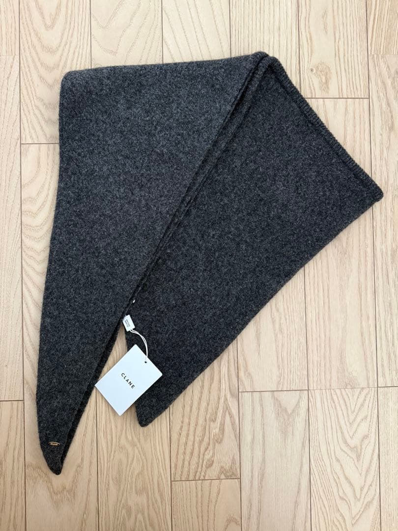 CLANE YAK KNIT TRIANGULAR STOLE ストール