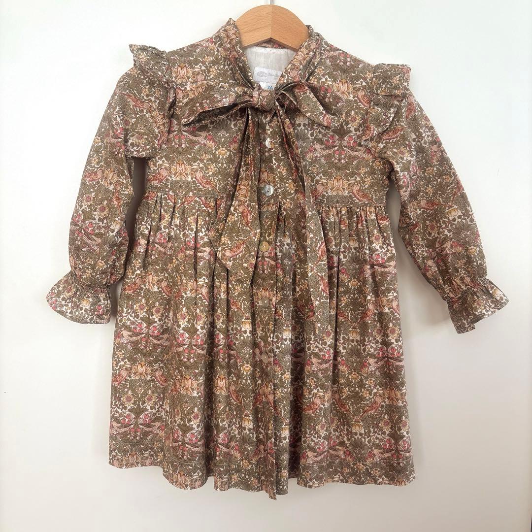 Sansakae petit リバティボウタイワンピース