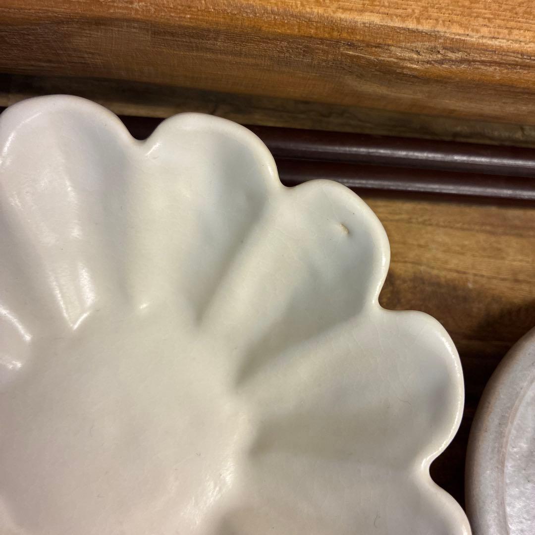 みかん新品　陶器　陶芸作家　豆皿12個 425