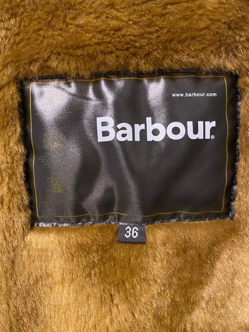 Barbour バブアー　ファーライナーベスト 36サイズ ブラウン