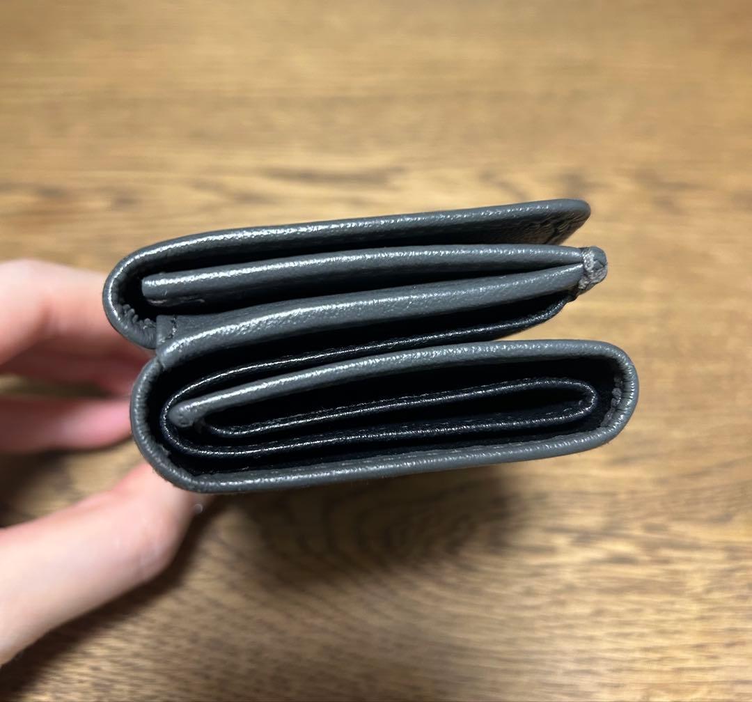 【本日まで】BALENCIAGA 三つ折り財布 ダークグレー