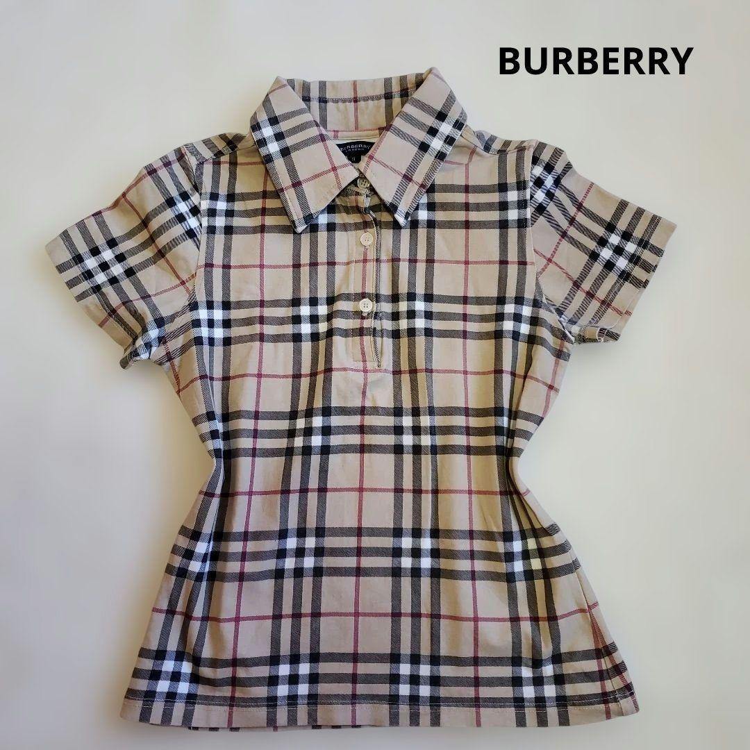 BURBERRY 　y2k 　ノバチェック 襟付き　平成ギャル　グランジ　S
