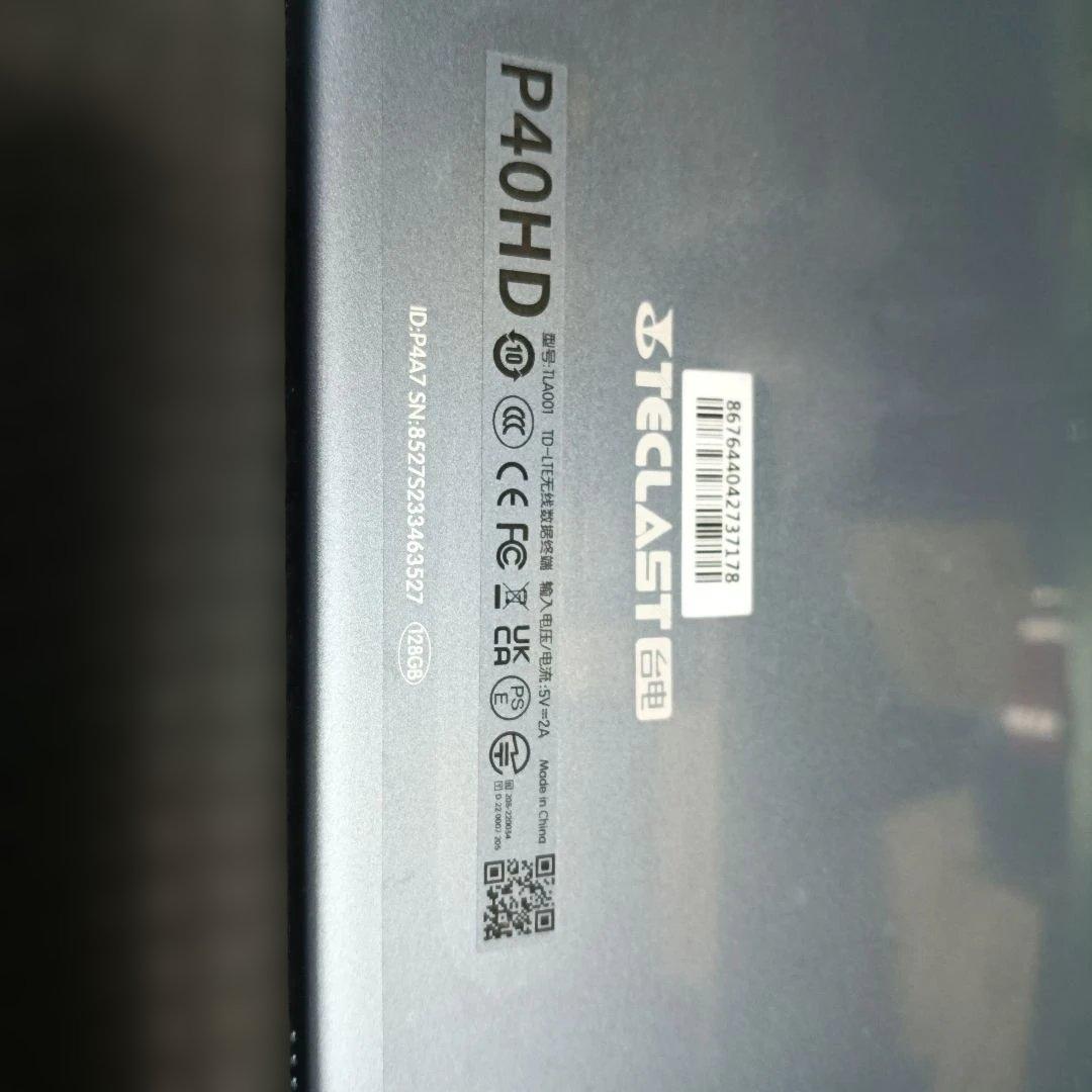 Teclast P40HD 10.1インチタブ2023モデル8G/128GLTE