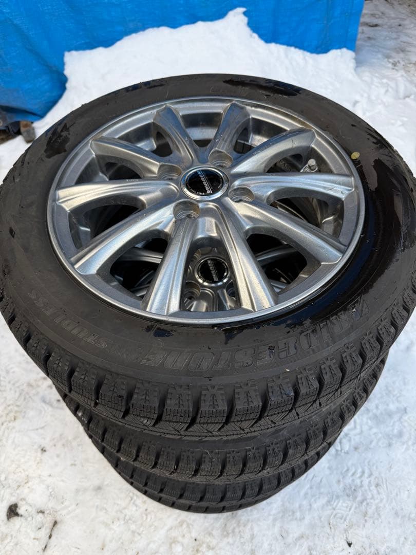 155/65R14 スタッドレスタイヤ　ホイール　ブリヂストン　ブリザック　４本
