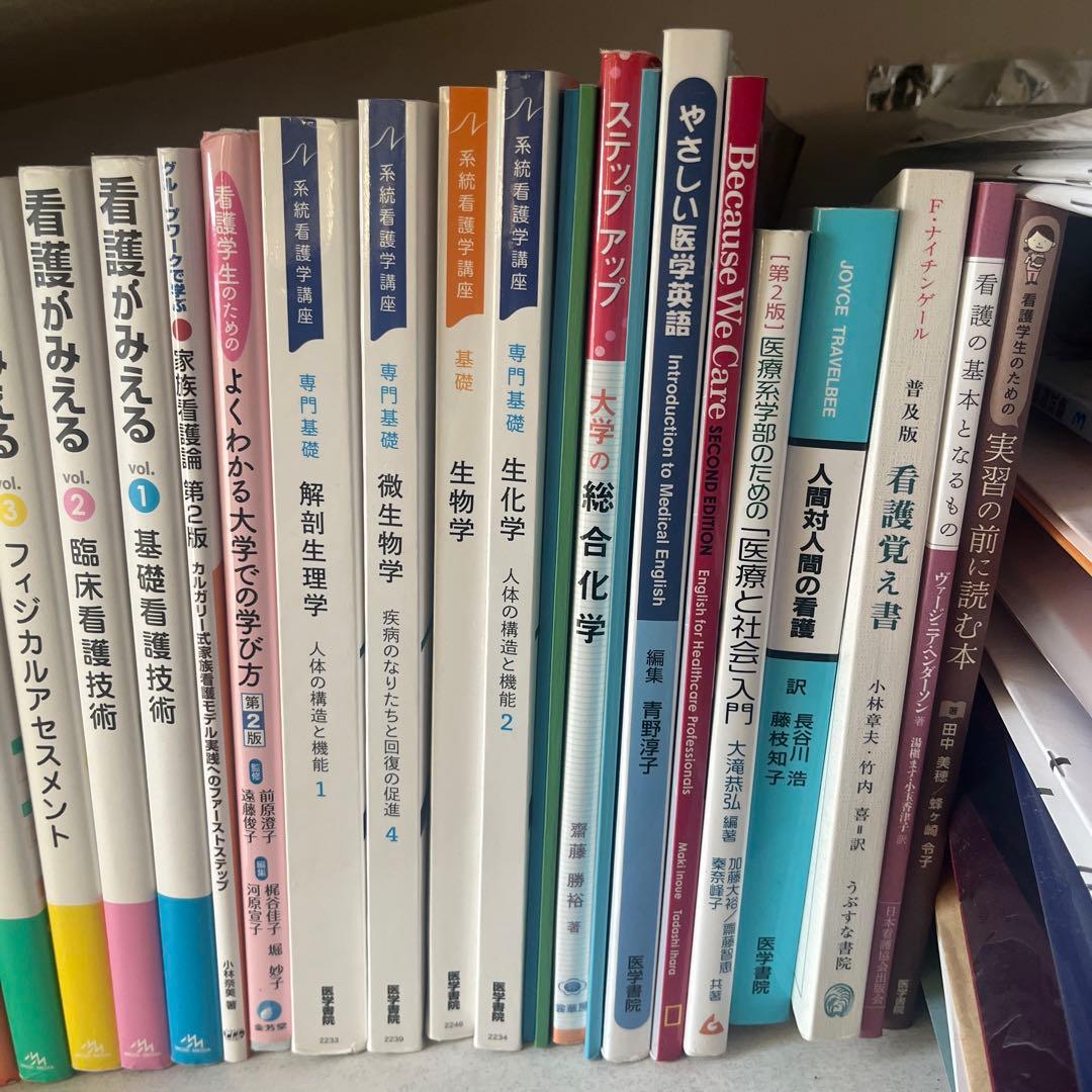 看護系教科書　医学書院　系統看護学講座　ナーシンググラフィカ　看護がみえる等