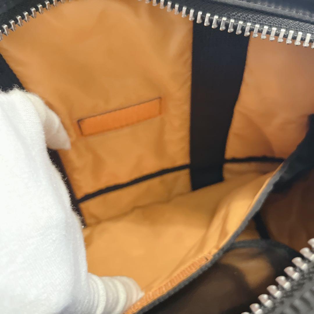 良品 ポーター タンカー ボストンバッグ サイドポケット ブラック 大容量 S
