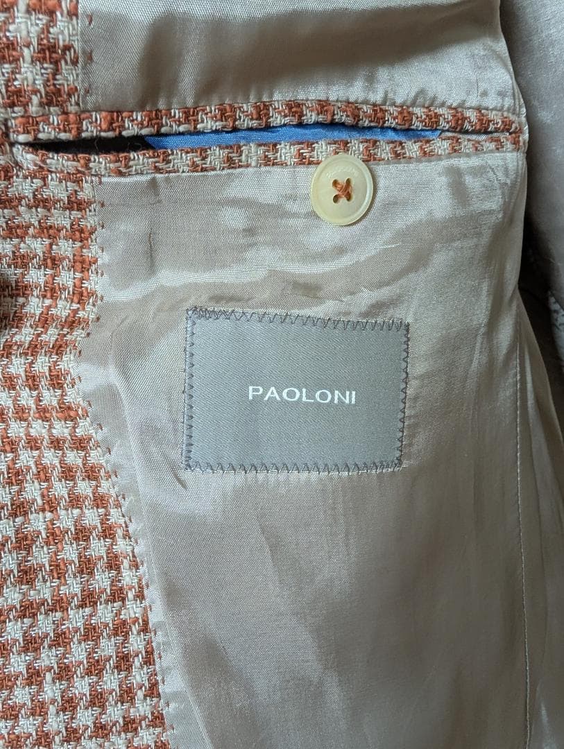 Paoloni サンプル品 極美品 希少 イタリアデザイン ジャケット 50 L
