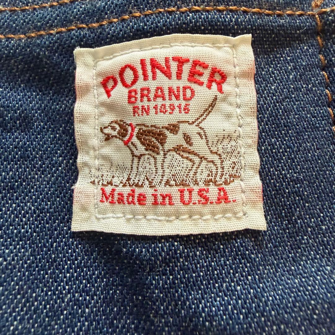 POINTER チョアコート XS デニム USA製 ヘチマ襟 カバーオール