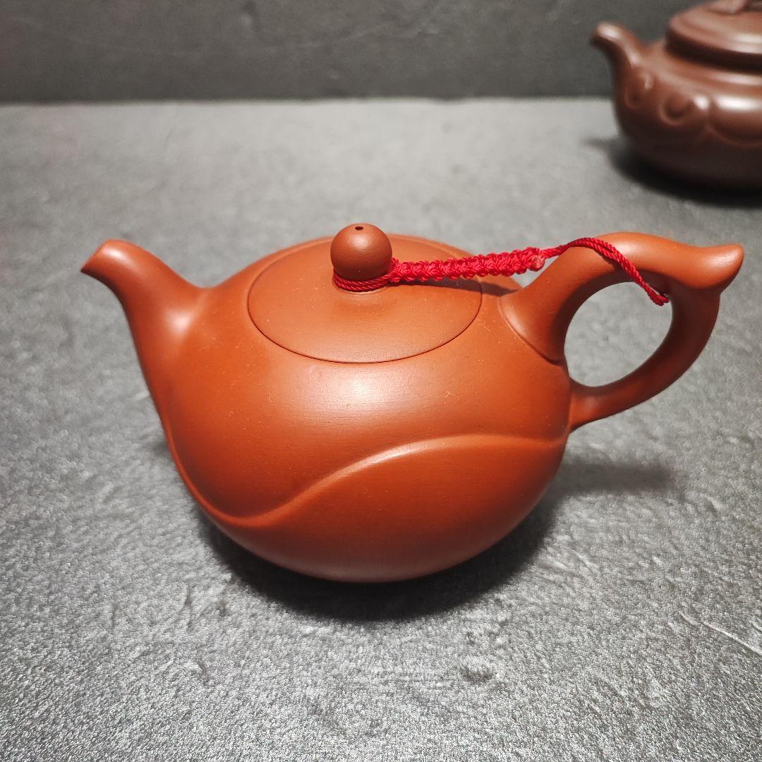 急須　朱泥　唐物　紫砂　茶道具　底刻有　中国宜興
