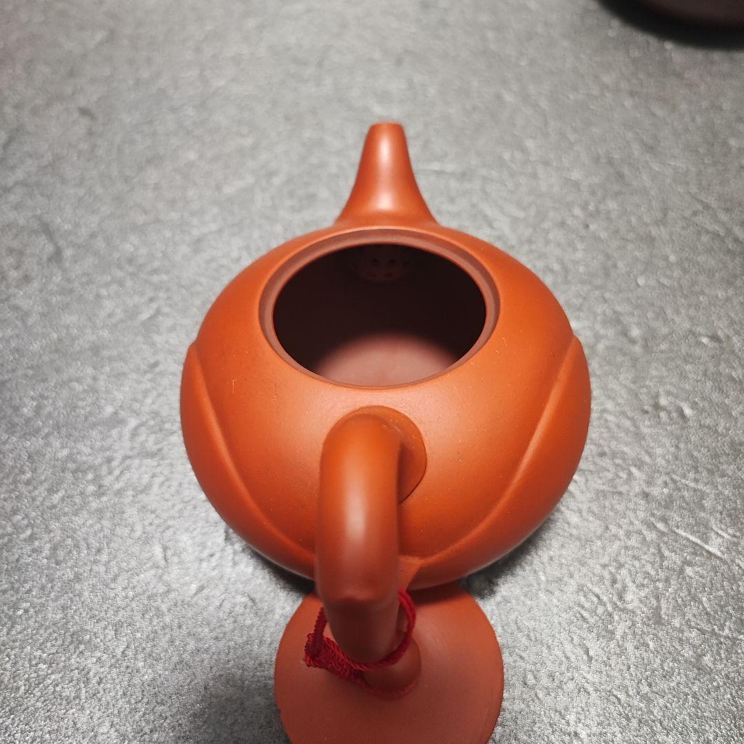 急須　朱泥　唐物　紫砂　茶道具　底刻有　中国宜興