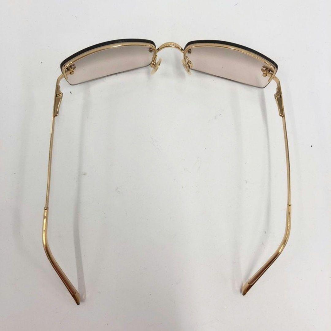 CHANELシャネル ハーフリムレスサングラス　4093-B　c.125/8Z