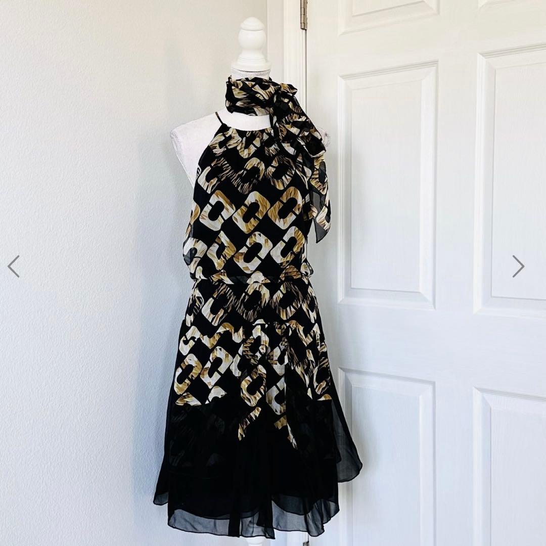 DIANE von FURSTENBERG チェーンリンク シルク ワンピース