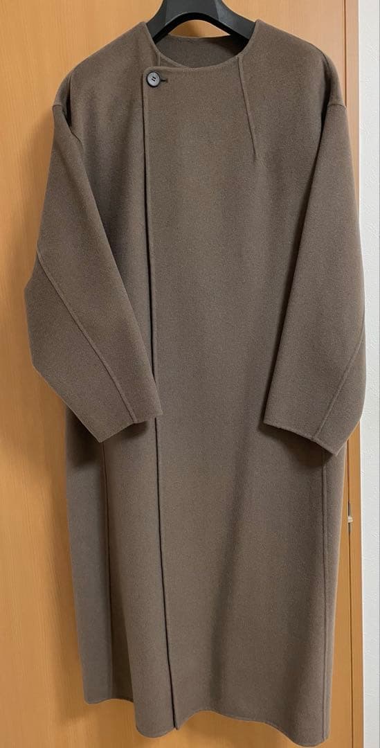 美品　todayful Stole Wool Coat モカ　36