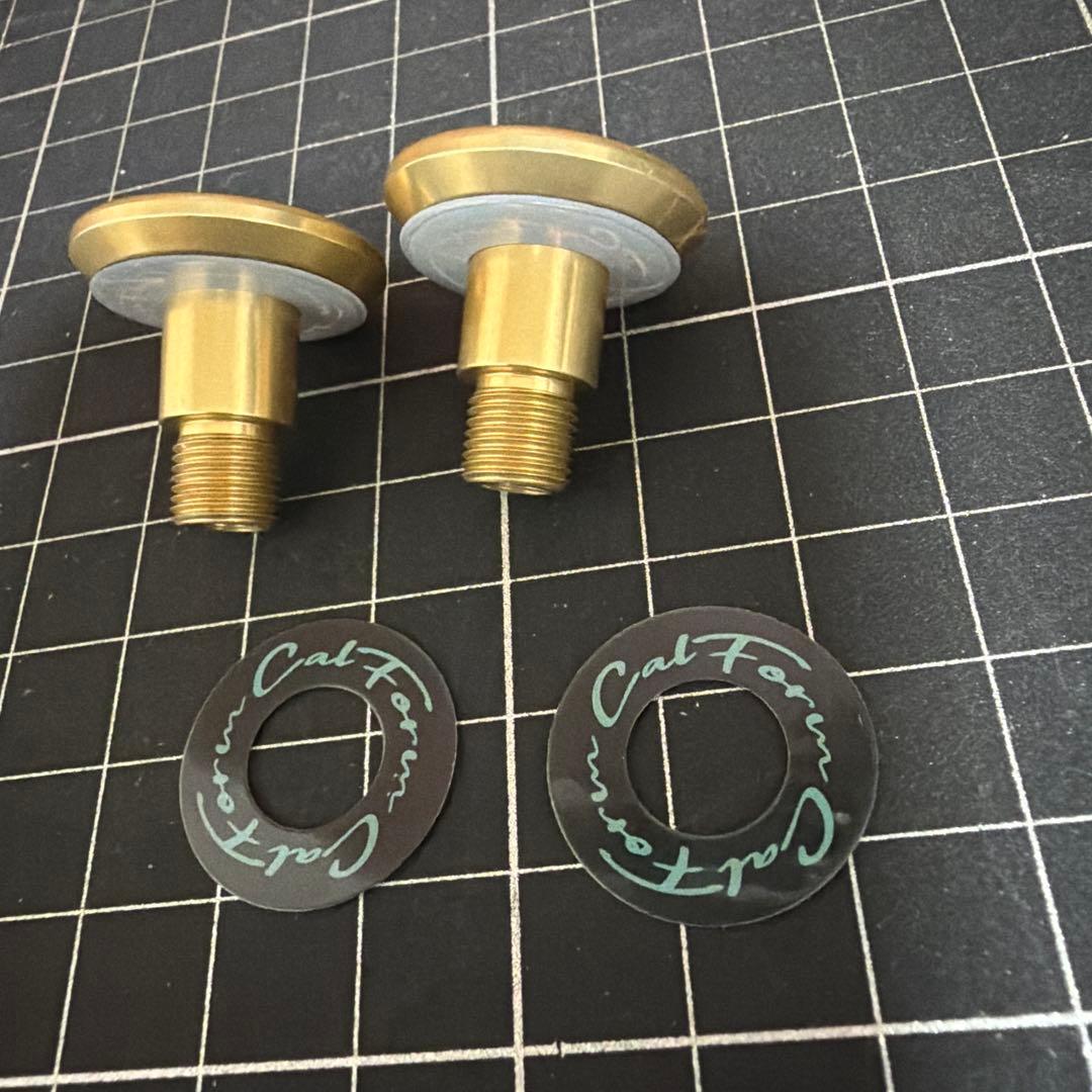 希少　DRT　バリアル　カルフォーム　ノブ　キャップ　ゴールド　2個セット