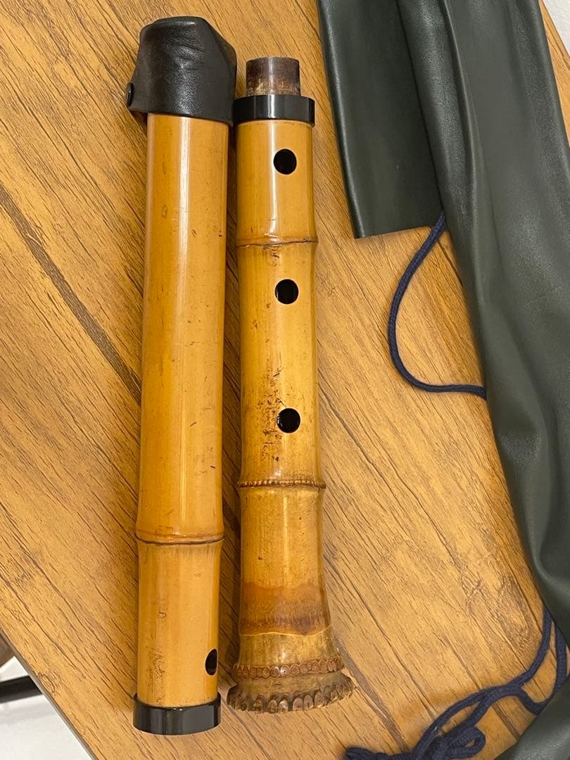 尺八 和楽器 在銘 中継ぎ