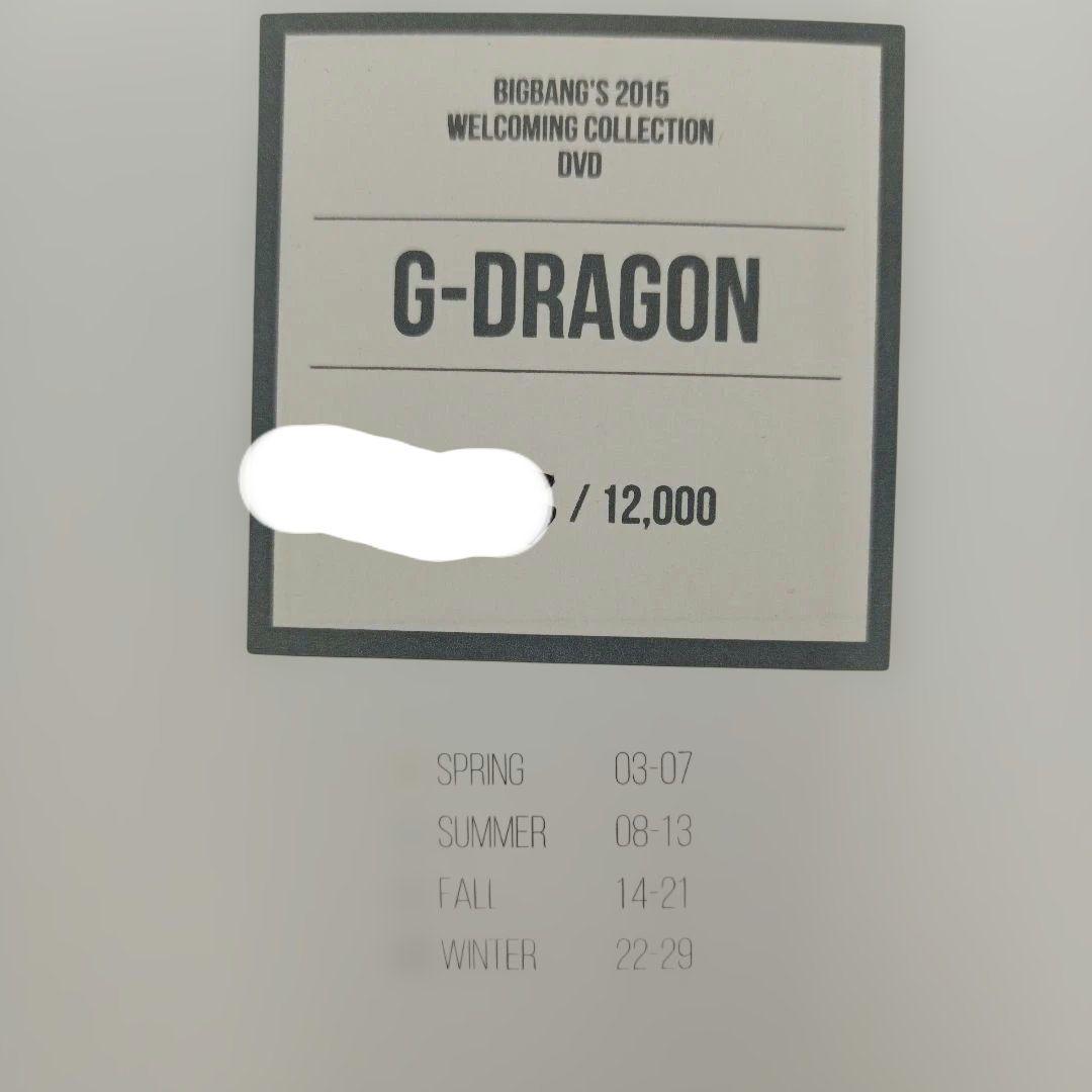 BIGBANG’S 2015 WELCOMING COLLECTION DVD
