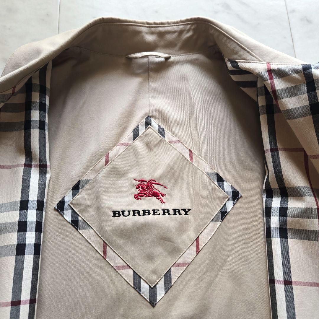 希少★ BURBERRY LONDON ステンカラーコート ノバチェック 刺繍