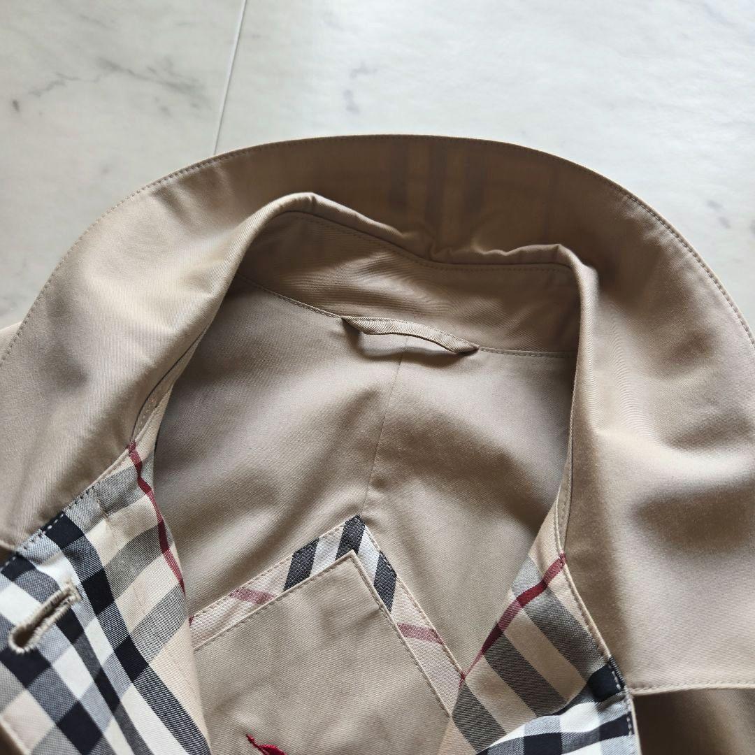 希少★ BURBERRY LONDON ステンカラーコート ノバチェック 刺繍