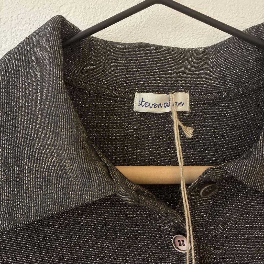steven alan ラメ ジャージー ポロカットソー