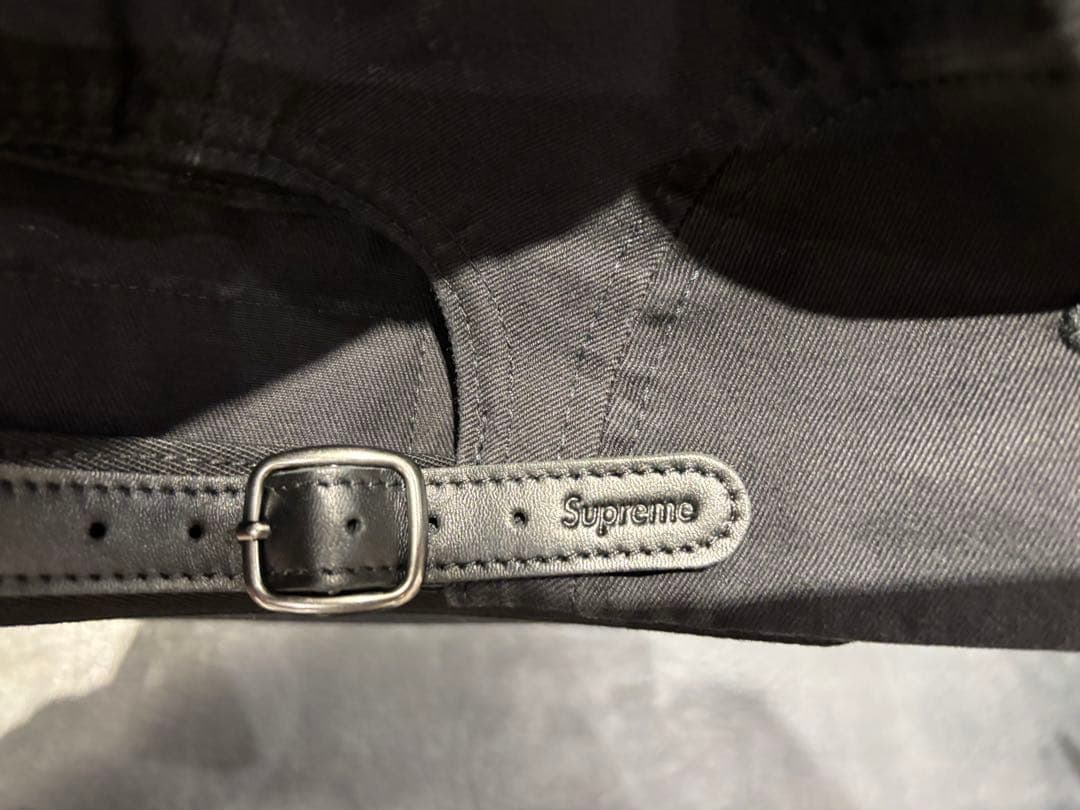Supreme Washed Chino Twill Camp Cap 黒