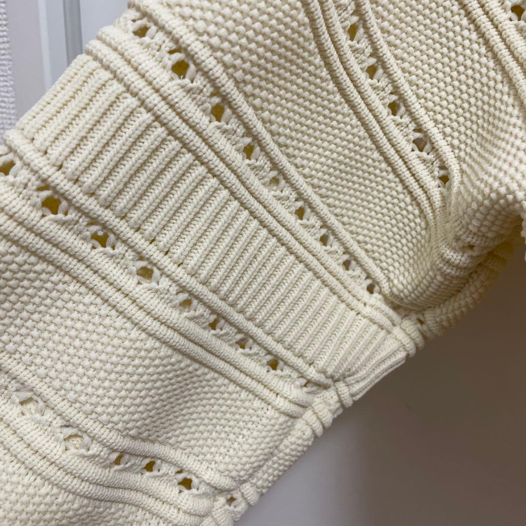 26SS ADAM ET ROPE' WEB限定mixパターンニットカーディガン