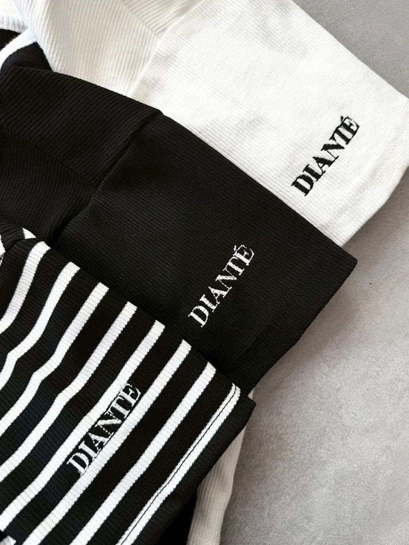 トップス DIANTE ASYMMETRY NECK HALF SLEEVE TOPS