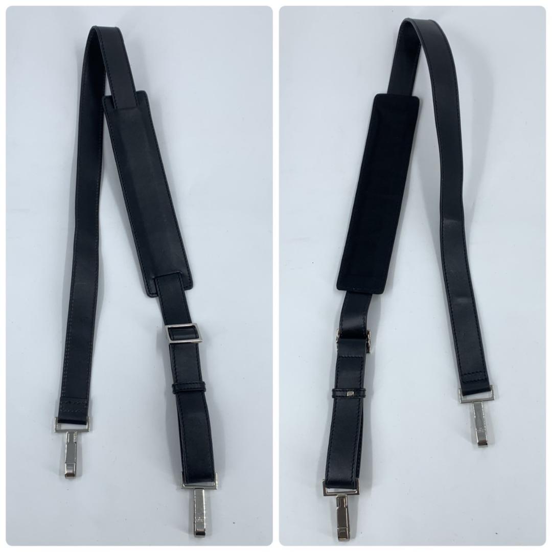 グッチ 2way ボストンバッグ ショルダーバッグ ナイロンキャンバス ブラック