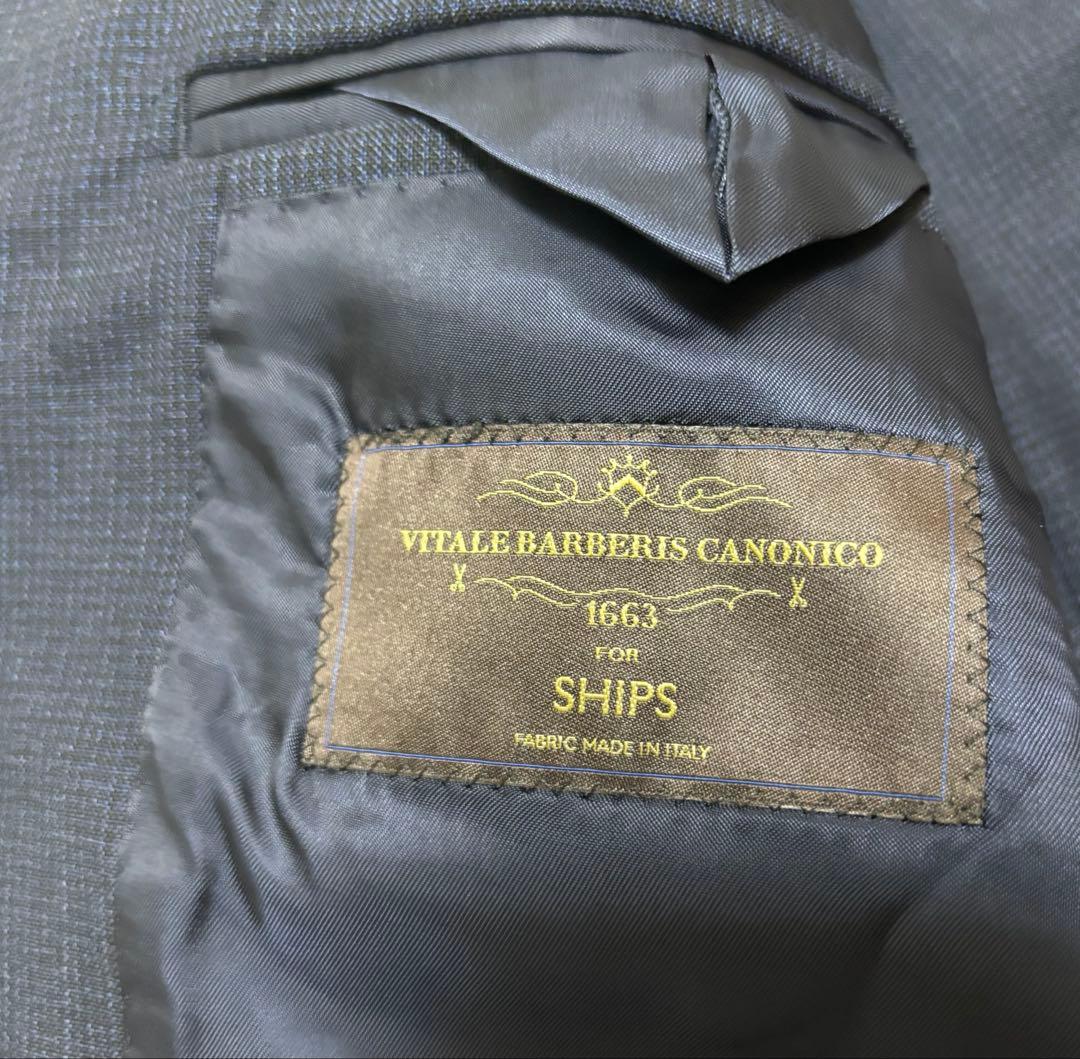 【極美品】SHIPS スーツセットアップRINGJACKET製　高級生地カノニコ