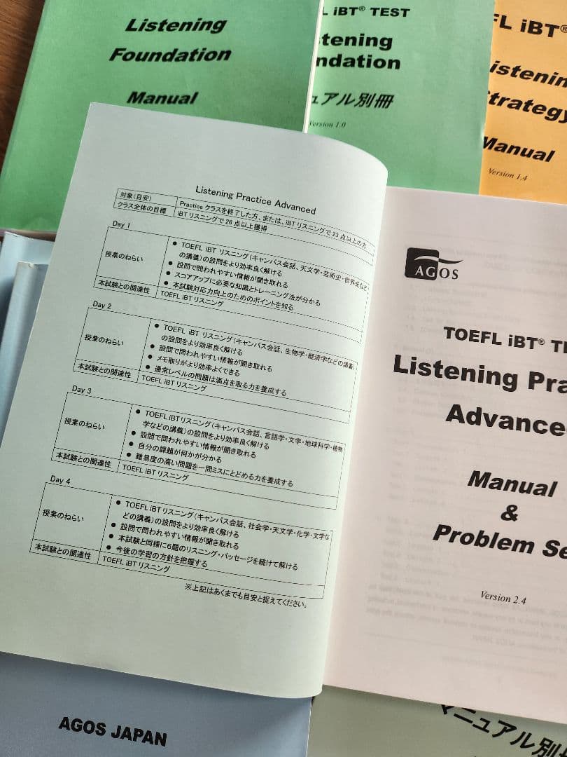 AGOS　TOEFL iBT 教材