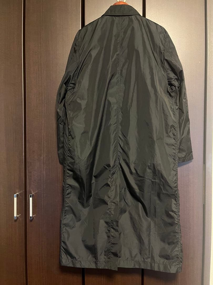 新品　nowos ブラックナイロンコート　ライナー付き　Sサイズ