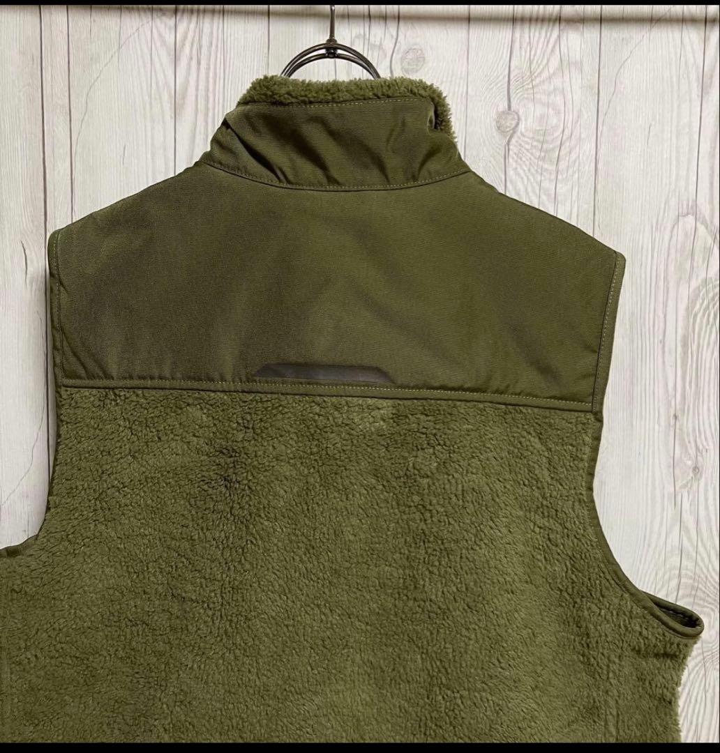 Carhartt カーハート ボアベスト　メンズLサイズ　オリーブグリーン　古着