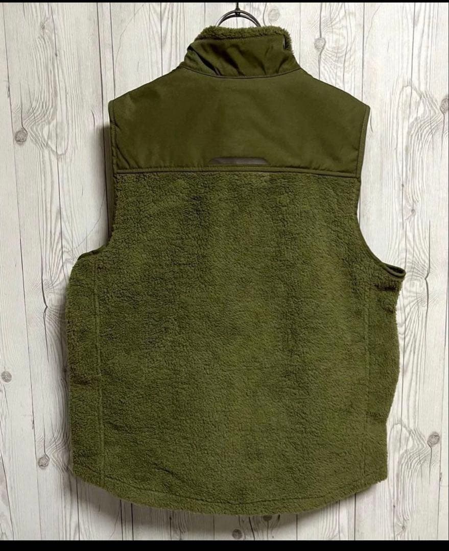 Carhartt カーハート ボアベスト　メンズLサイズ　オリーブグリーン　古着
