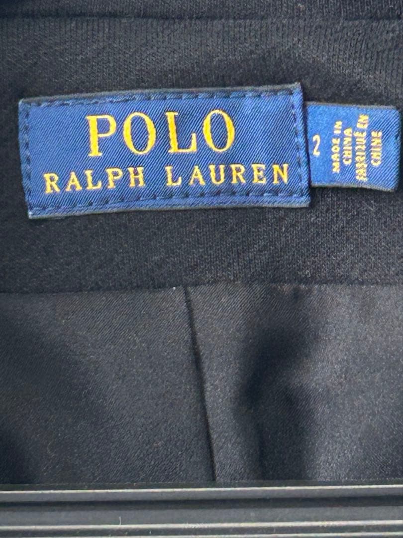 美品 POLO RALPHLAUREN テーラードジャケット ブラック ニット