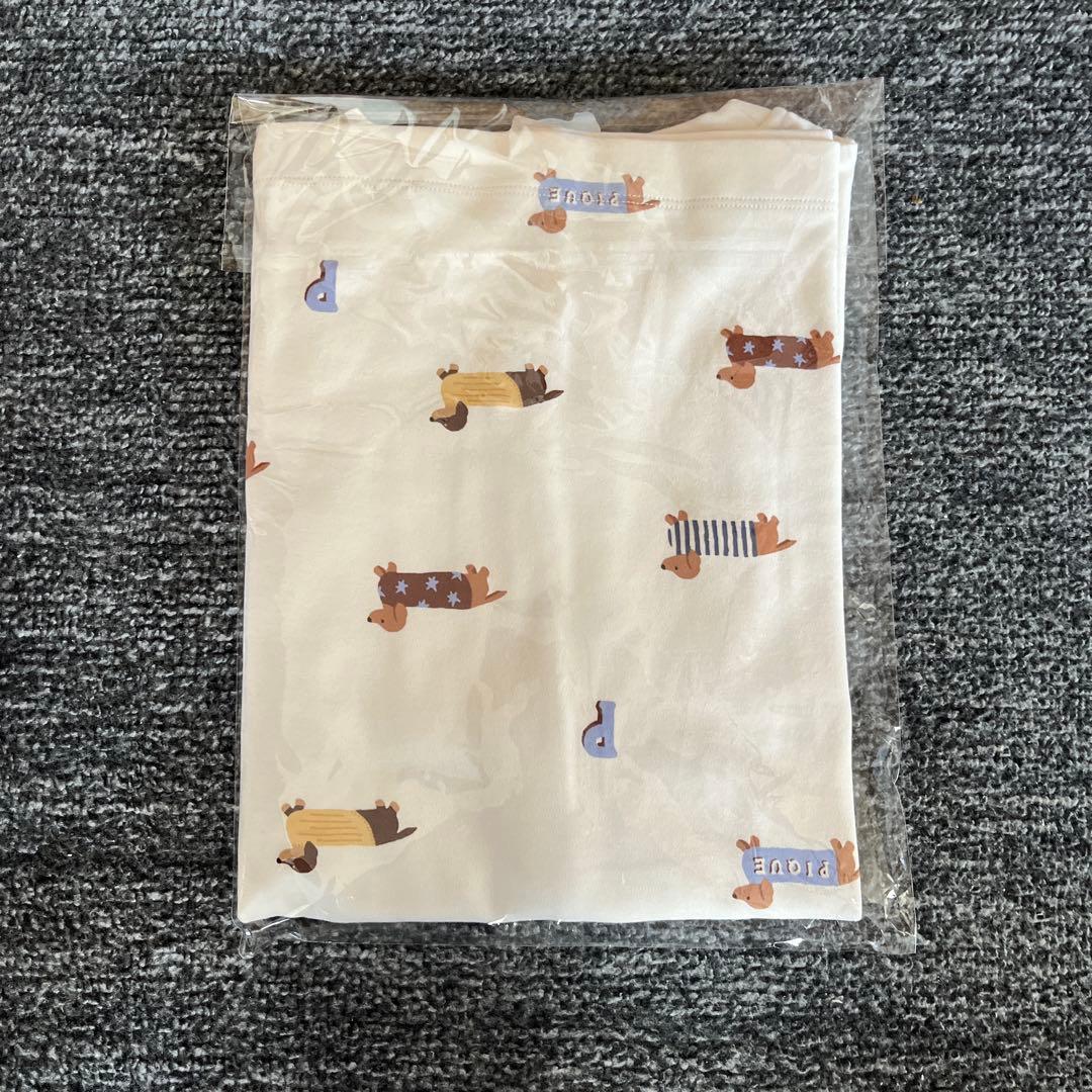 【新品未使用】ジェラートピケ♡ダックスフンド柄ロンTクリーム