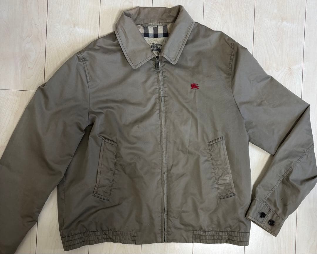 BURBERRY カーキ ジャンパー　ノバチェック