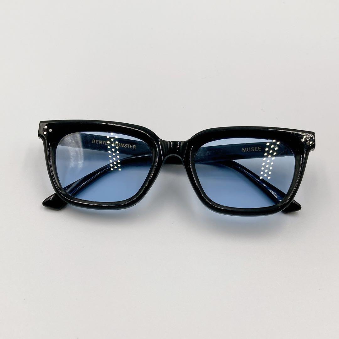 【美品】GENTLE MONSTER サングラス Musee 01 ブルー 黒
