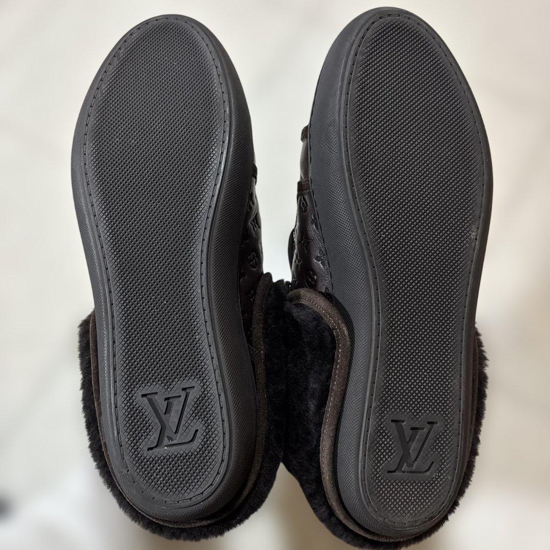 本物！美品！Louis Vuitton ダークブラウン ハイカットスニーカー