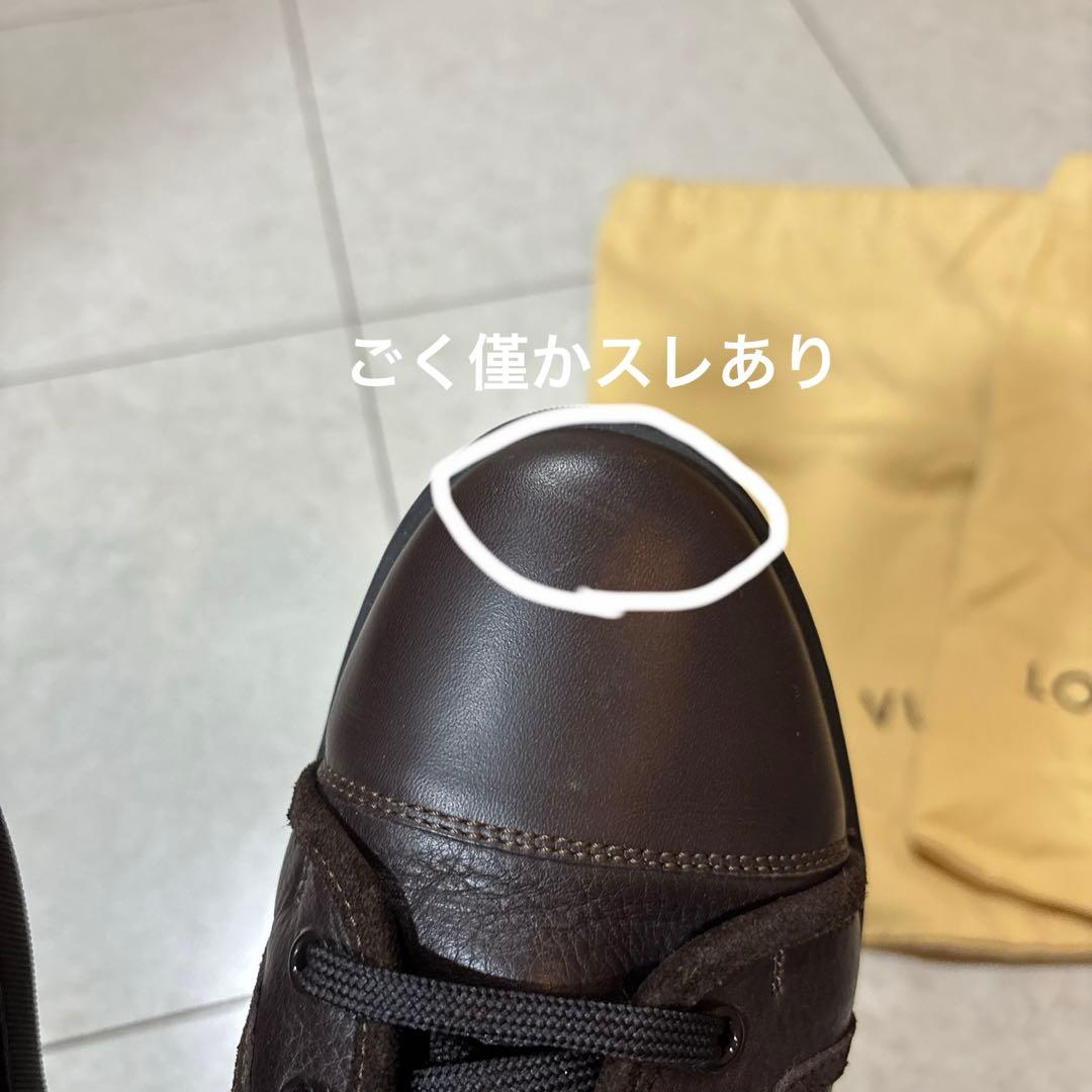 本物！美品！Louis Vuitton ダークブラウン ハイカットスニーカー