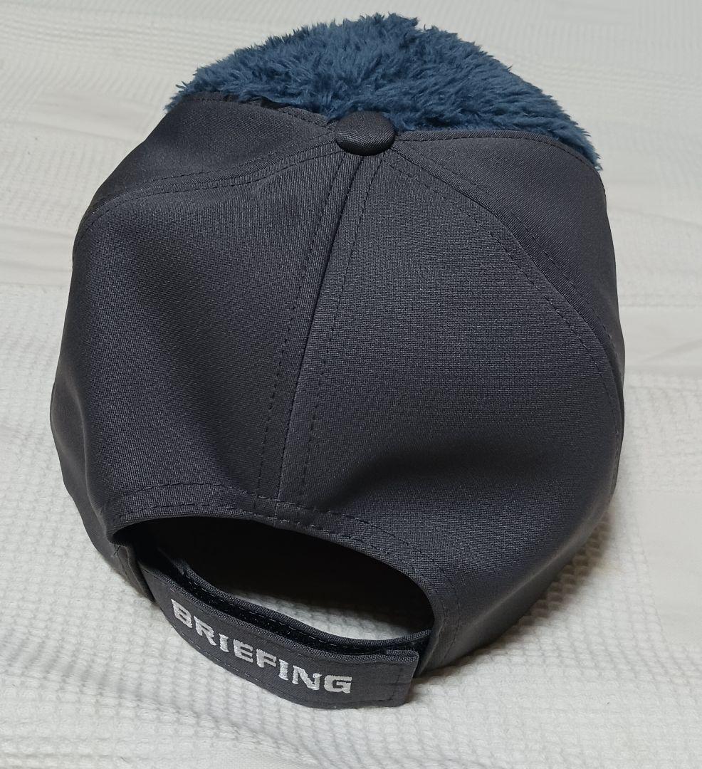 ブリーフィング　フリースキャップ　ブルーグレー　試着のみ　冬ゴルフCAP