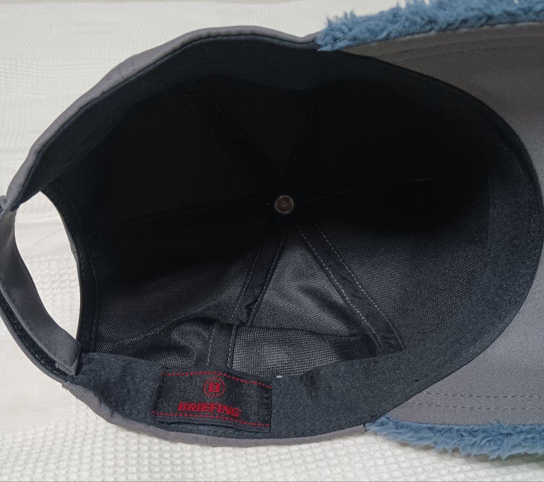 ブリーフィング　フリースキャップ　ブルーグレー　試着のみ　冬ゴルフCAP