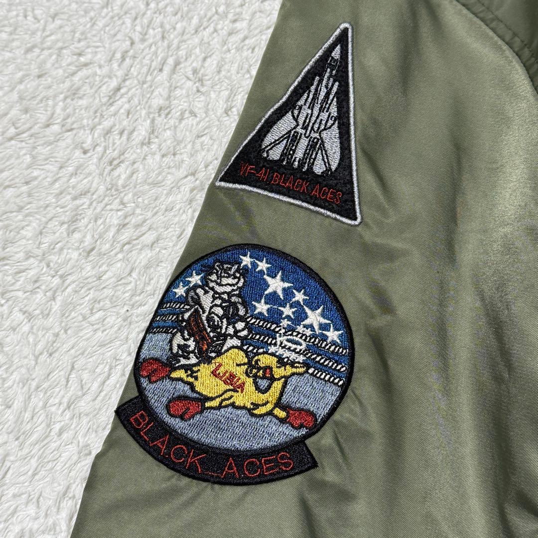 Mr.GENTLEMAN L-2B フライトジャケット ワッペン OD M