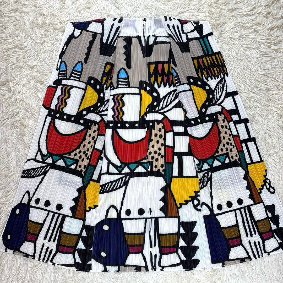 美品、PLEATS PLEASE、プリーツプリーズ、カーディガン、アート柄