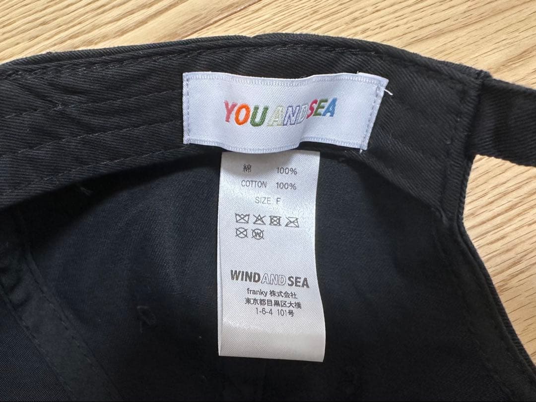 WIND AND SEA 黒 キャップ キムタク　アメカジ　私物　着用　限定