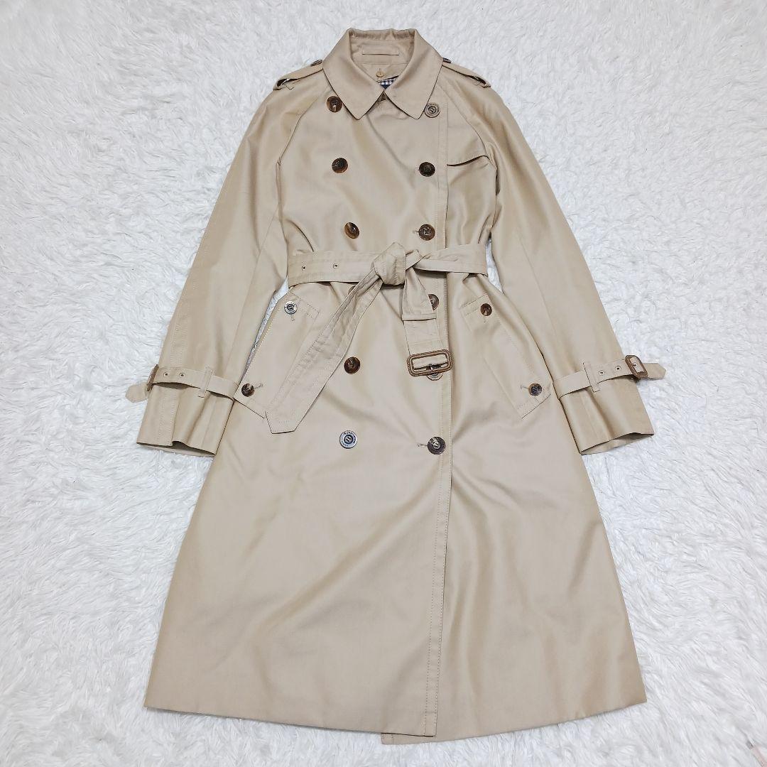 ✨美品✨大きいサイズ4✨アクアスキュータム　トレンチコート　ライナー付き