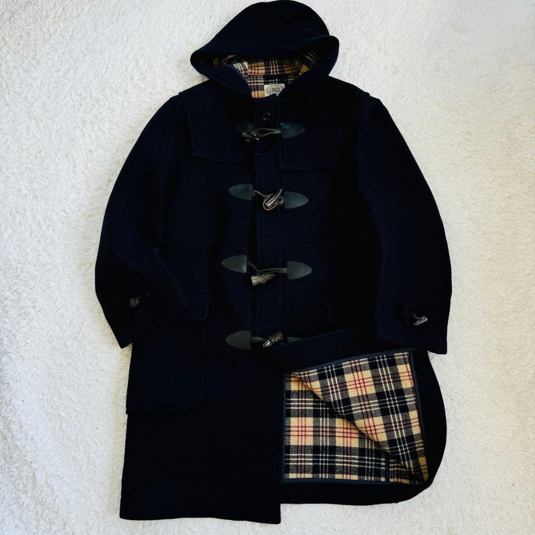美品！J.PRESS ジェイプレス 肉厚ウール ダッフルコート裏地総チェックL