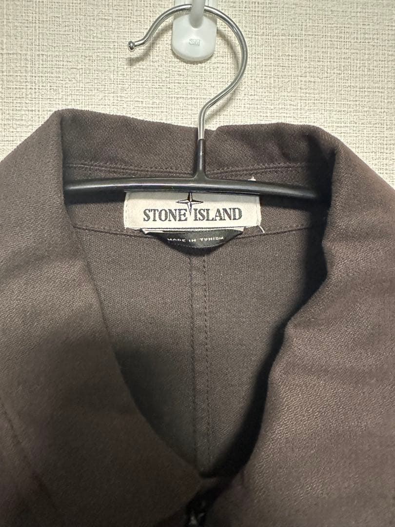 stone  ダークブラウン　シャツジャケット