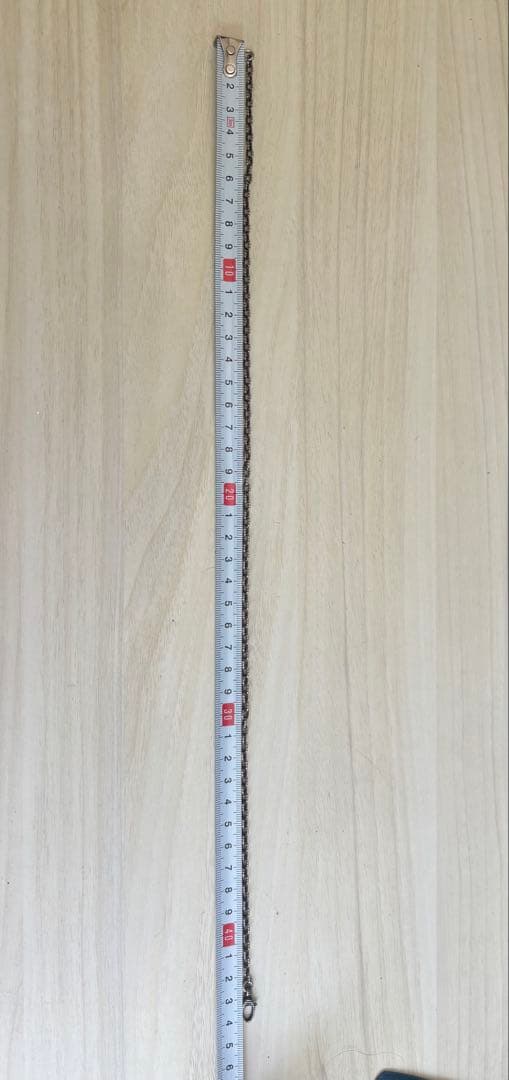 金属製シルバー色チェーン 約44cm フック式