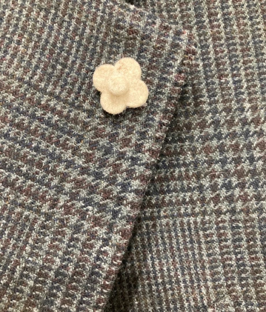 Lardini チェック柄 テーラードジャケット