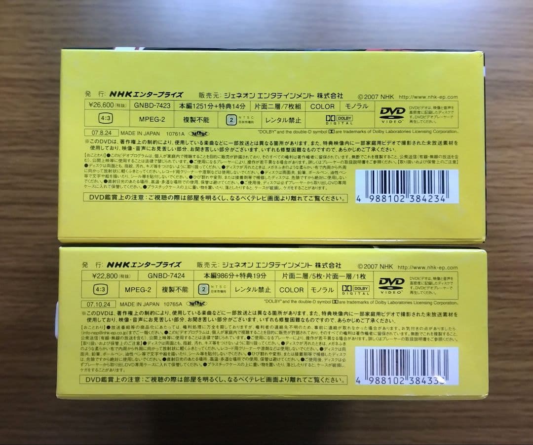 連続テレビ小説　ふたりっ子 完全版 DVD-BOX Ⅰ ／ Ⅱ　全2BOXセット